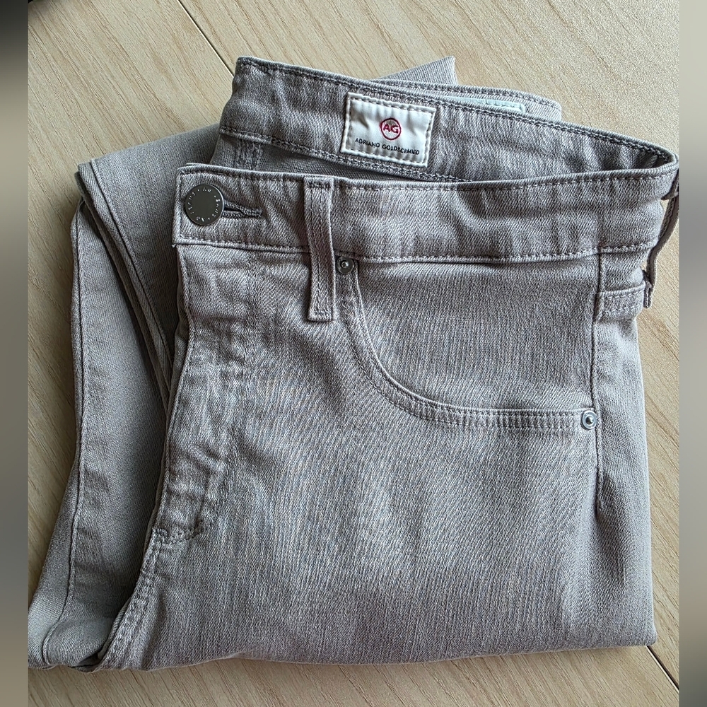 Adriano Goldschmied women's Farrah skinny ankle jeans, Size 29R, Light grey